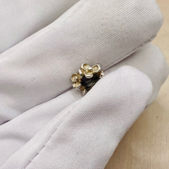 EUC Pandora 790857 Sterling Silver Wanda's Garden I Floral Spacer Charm - Picture 3 of 9